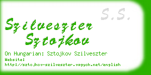 szilveszter sztojkov business card